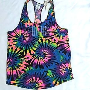 Colorful PINK Victoria  secret  tank top